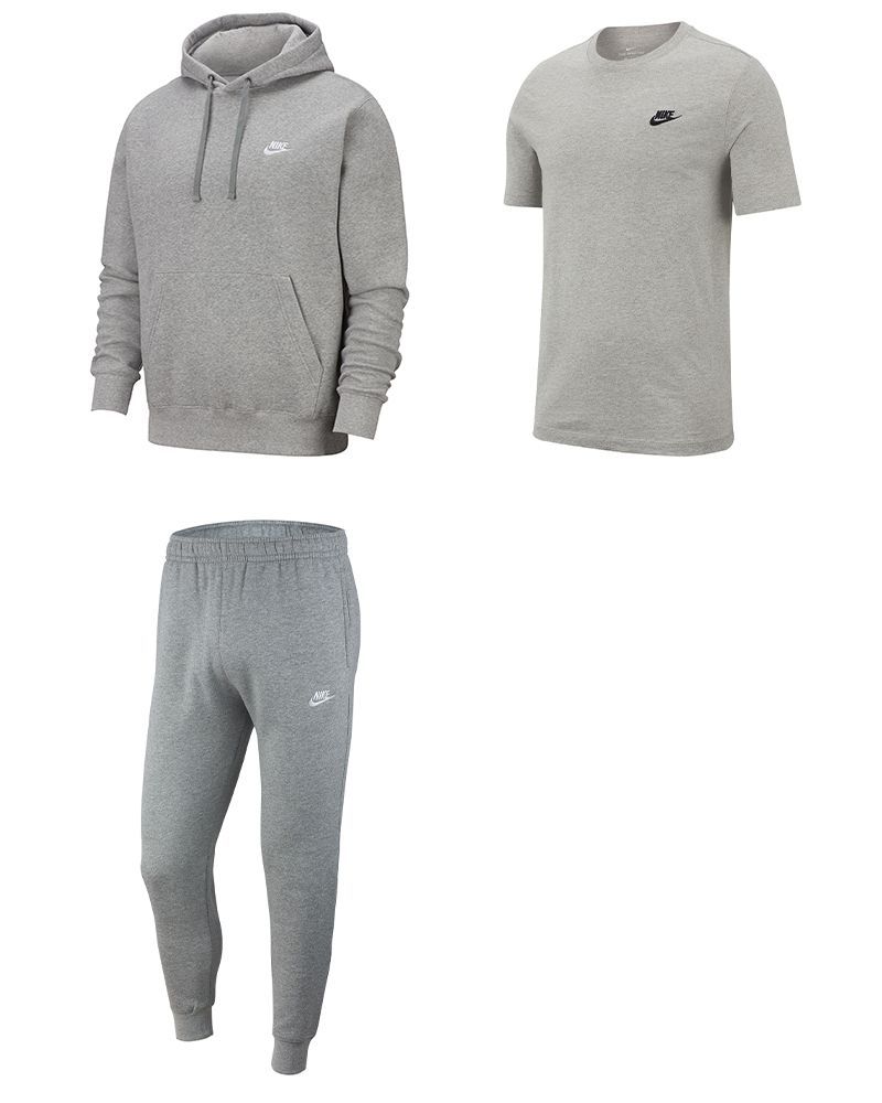 Pack Nike Sportswear pour Homme. Sweat-shirt + Bas de jogging + Tee-shirt