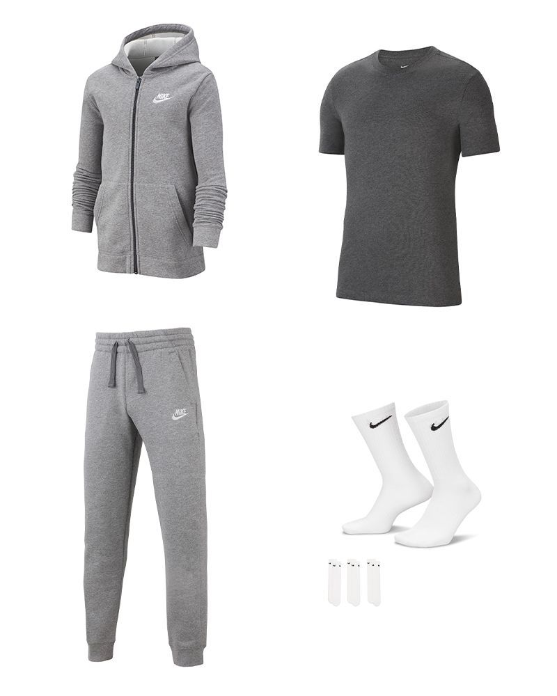 Pack Nike Sportswear pour Enfant. Ensemble de jogging + Tee-shirt +  Chaussettes