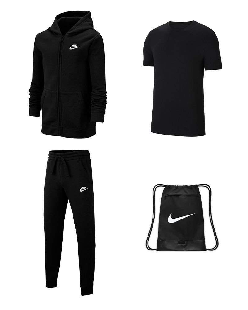 Produkt-Set Nike Sportswear für Kind. Jogginganzug + T-Shirt + Tasche |  EKINSPORT