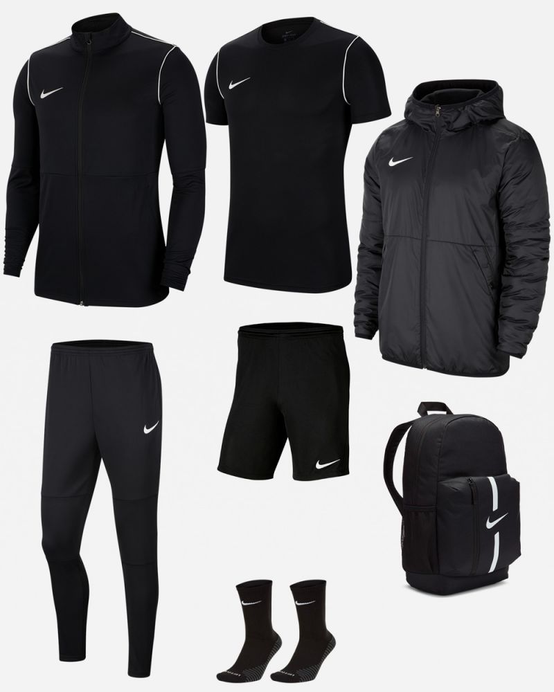 Pack Entrainement Nike Park 20 maillot, short, chaussettes, survetement, sac, parka
