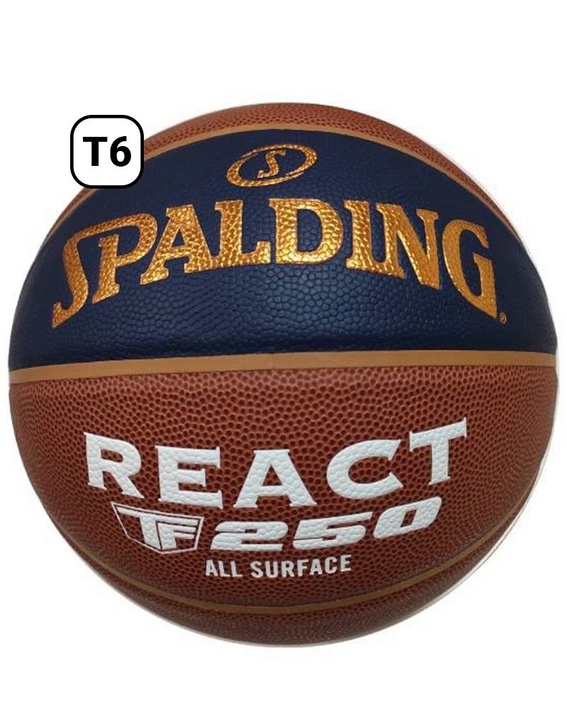 Ballon de basket de match Spalding React TF250 LNB