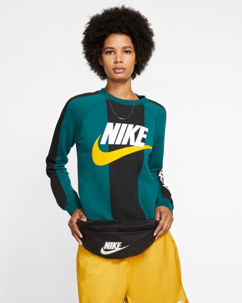 Nike Sportswear HERITAGE UNISEX - Sac banane - black/white/noir 