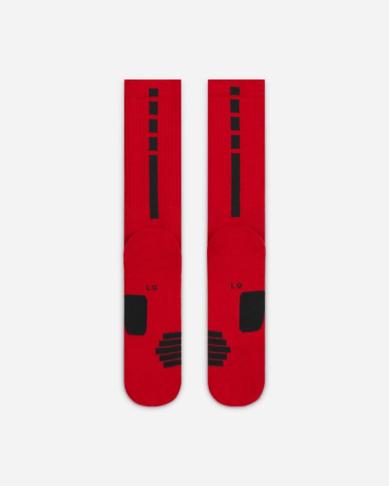 Chaussettes de basket Nike Elite Crew Rouge & Noir unisexe SX7622-657