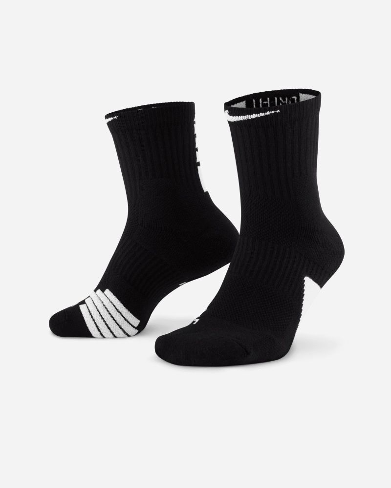 Men s Nike Elite Mid Basketball Socks Black EKINSPORT