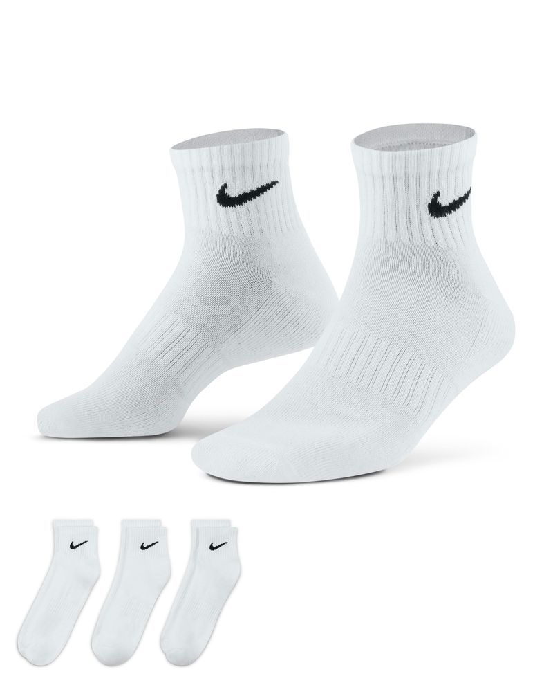 Lot De 3 Paires De Chaussettes Nike Blanc - Espace Foot