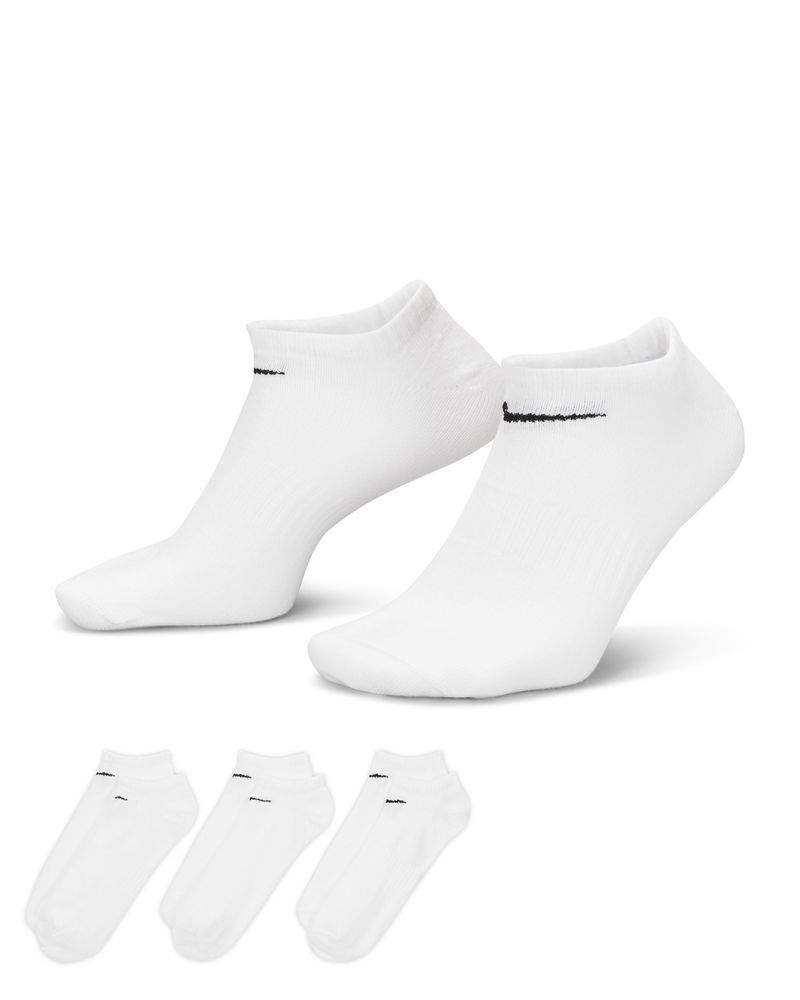 Lot de 3 paires de chaussettes de sport basses low cut Athena Coton mélangé  Blanc