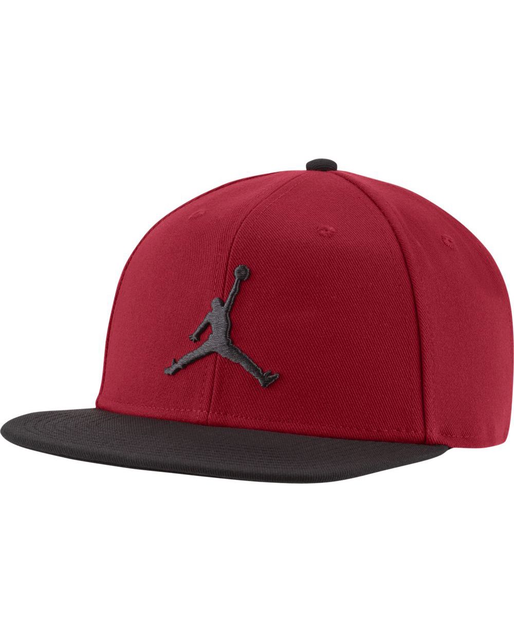 Cappellino Jordan Pro Jumpman Snapback AR2118 688 Rosso e nero