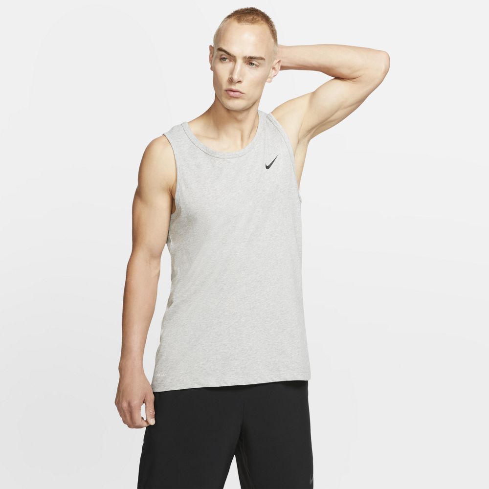 Nike Dri FIT Men s Training Tank AR6069 063 Grey EKINSPORT