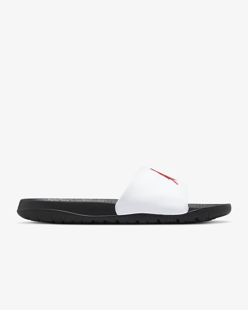Claquette jordan noir et rouge store
