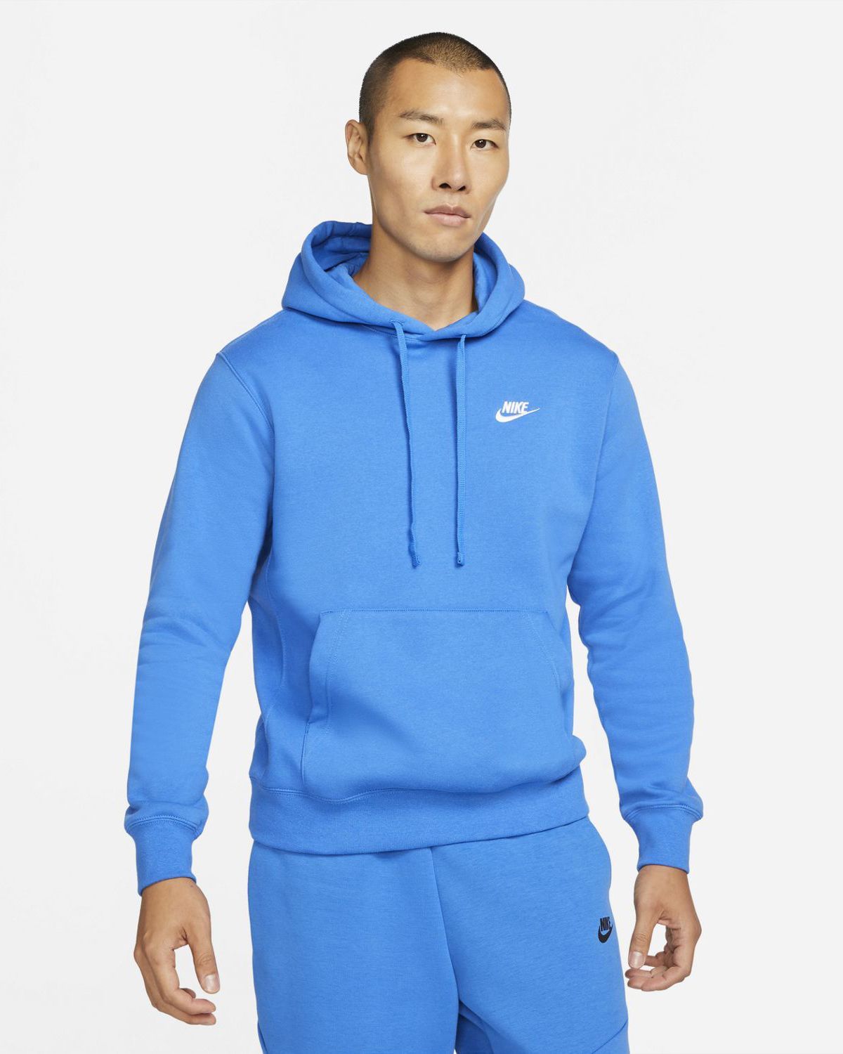 Sweat a capuche best sale bleu ciel homme