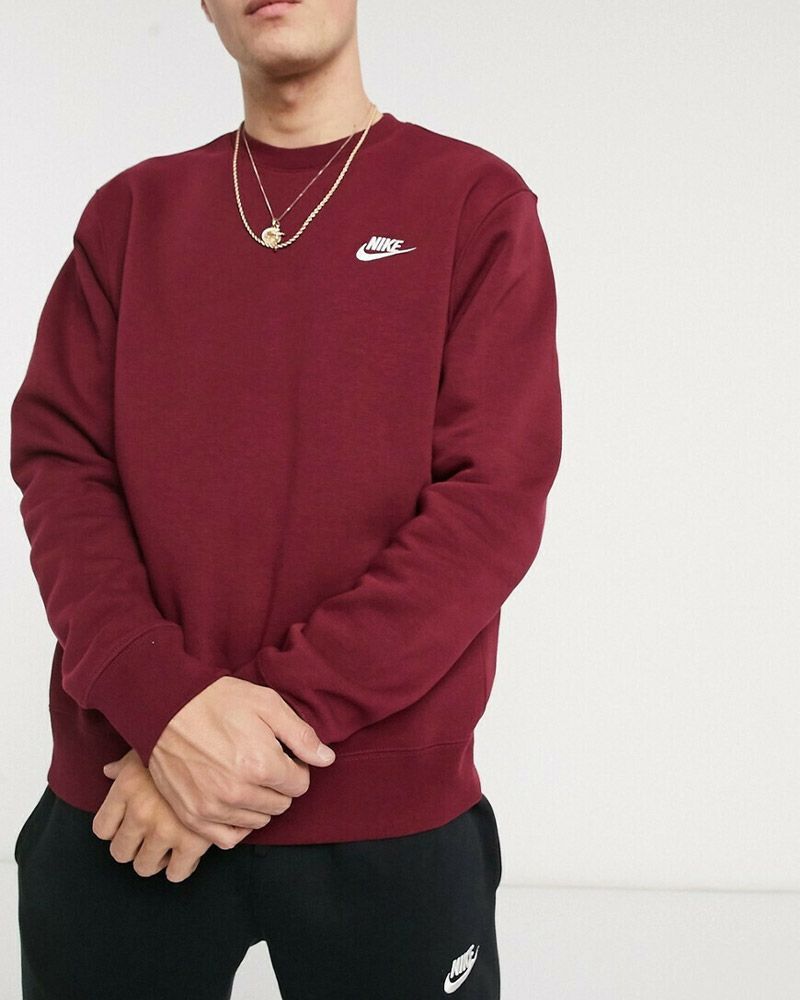 Sweat Nike Sportswear Club Fleece pour Homme - BV2662-638 - Rouge Foncé |  EKINSPORT