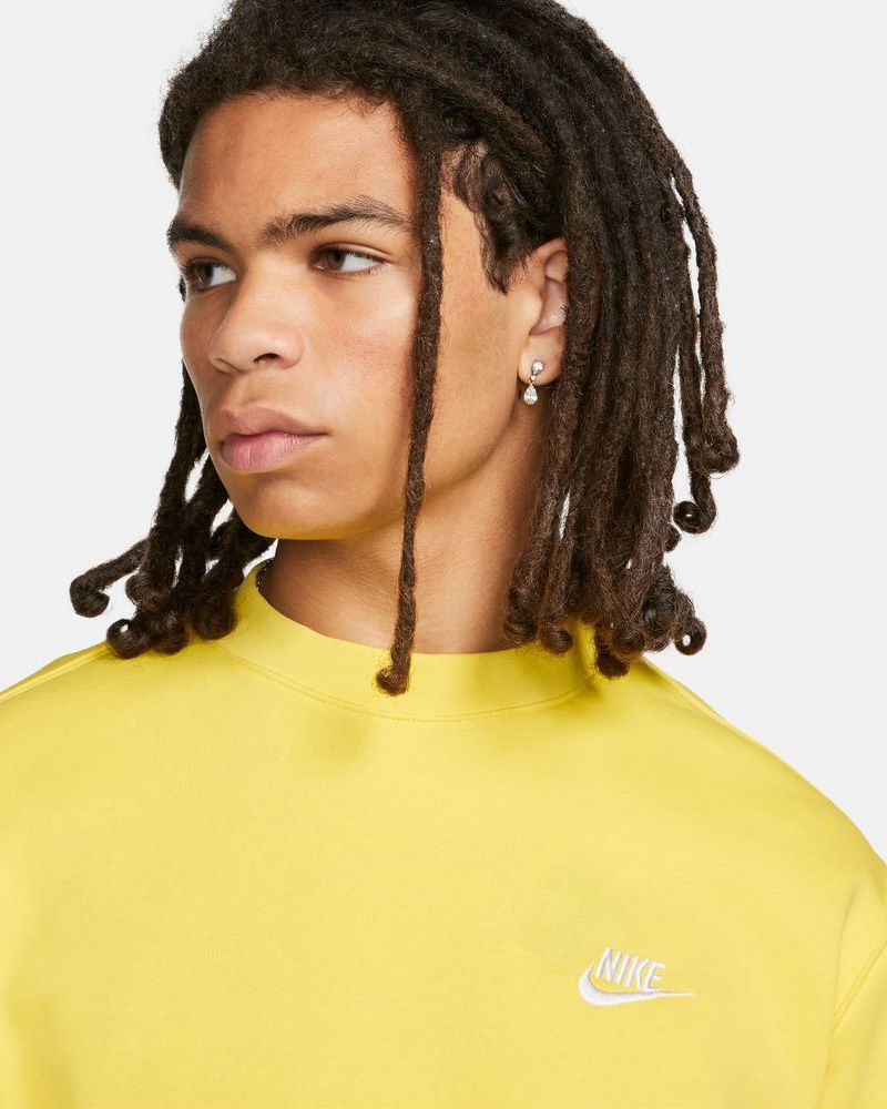 Sweat Nike Sportswear Club Fleece pour Homme BV2662 765 Jaune