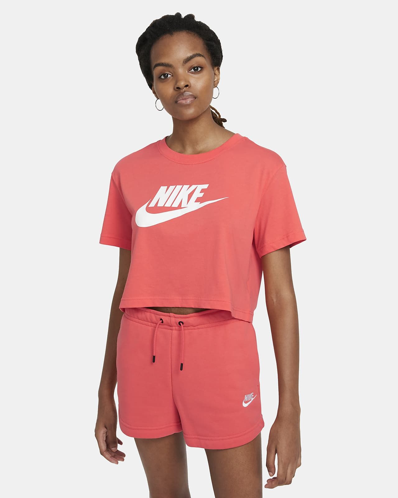T Shirt court crop top Nike Sportswear Essential pour Femme