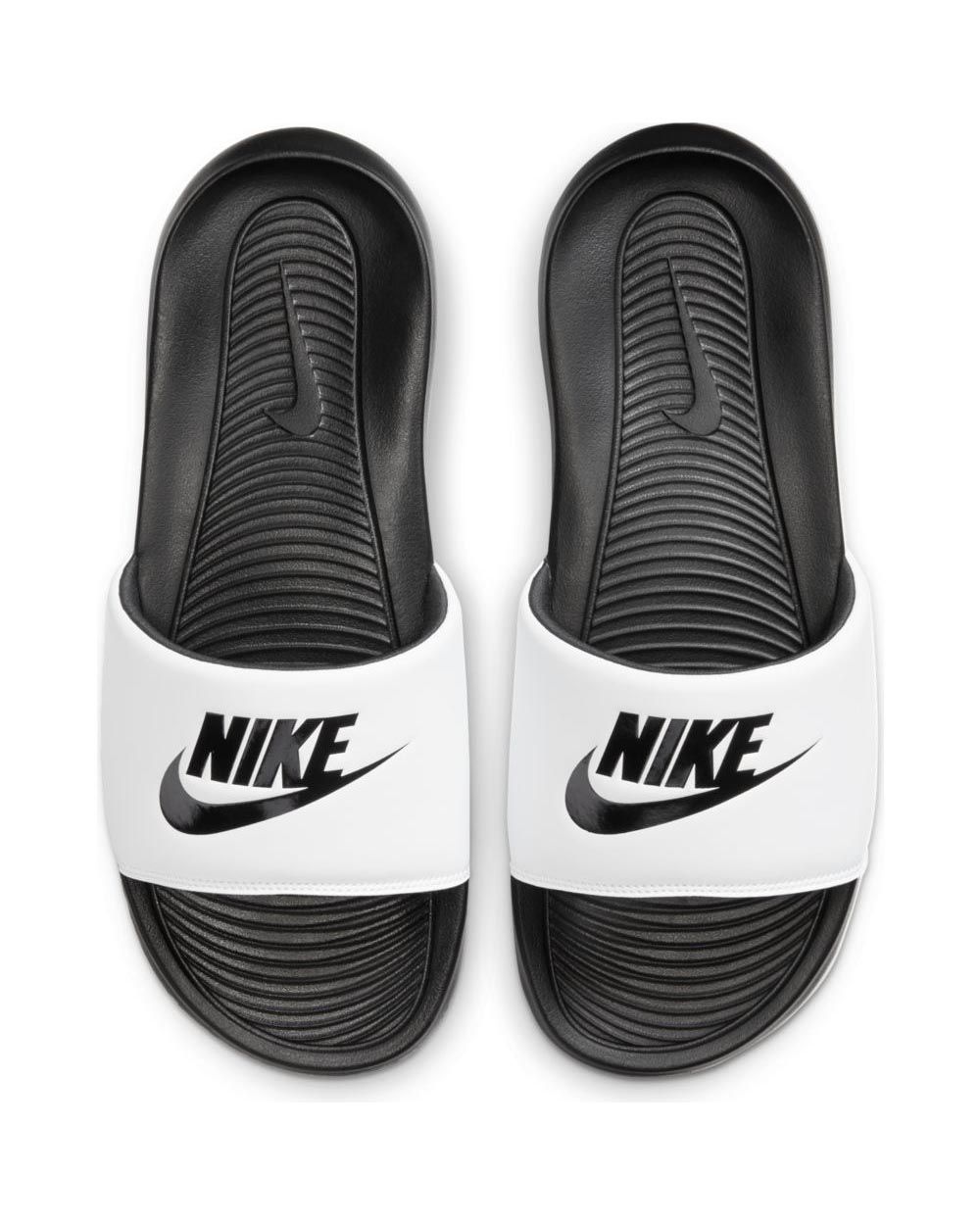 Claquettes Nike Victori One pour Homme CN9675 005 Noir Blanc
