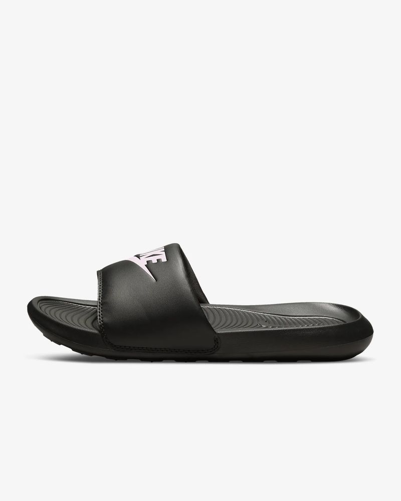 Claquettes Nike Victori One pour Femme CN9677 002 Noir Rose