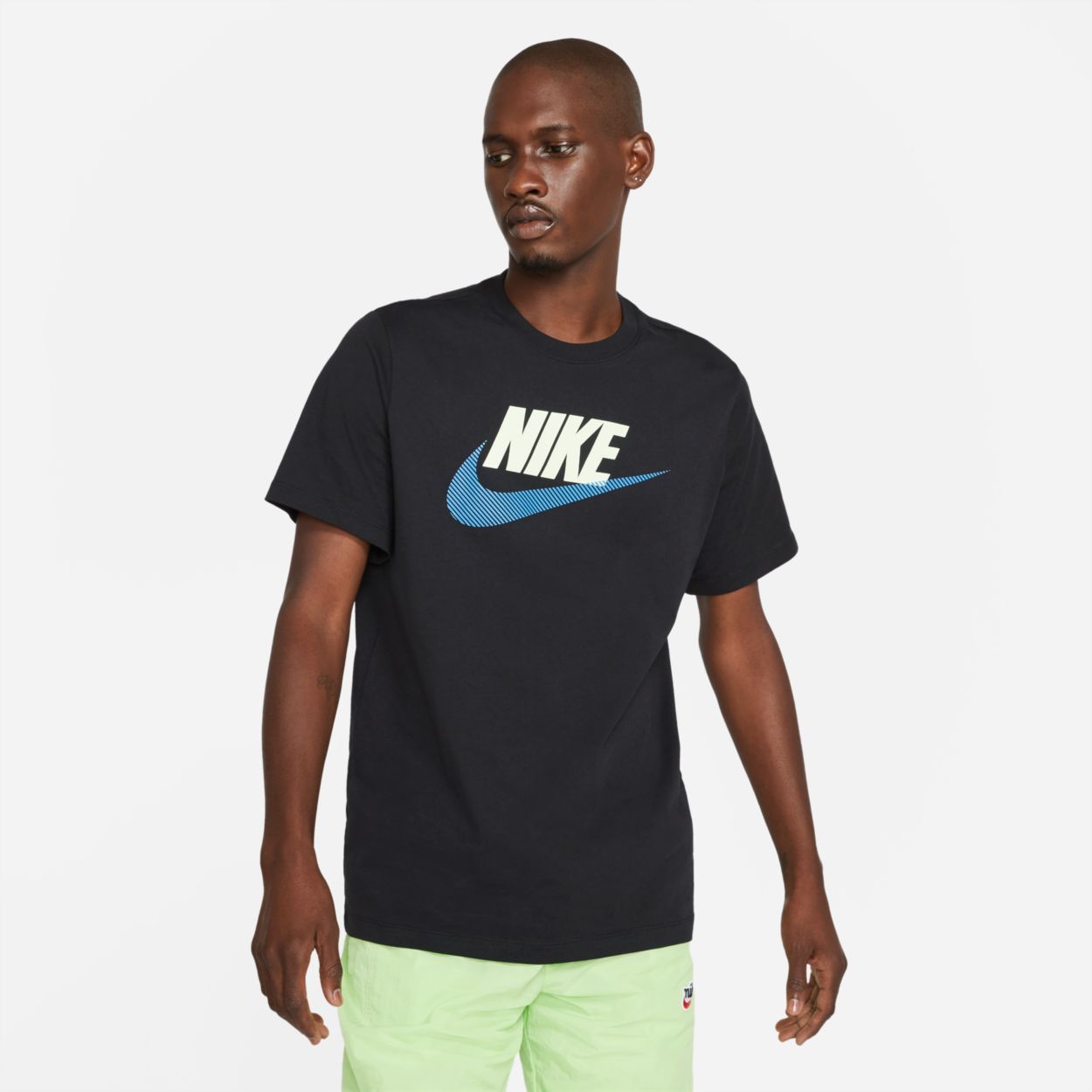 Tee shirt nike best sale noir