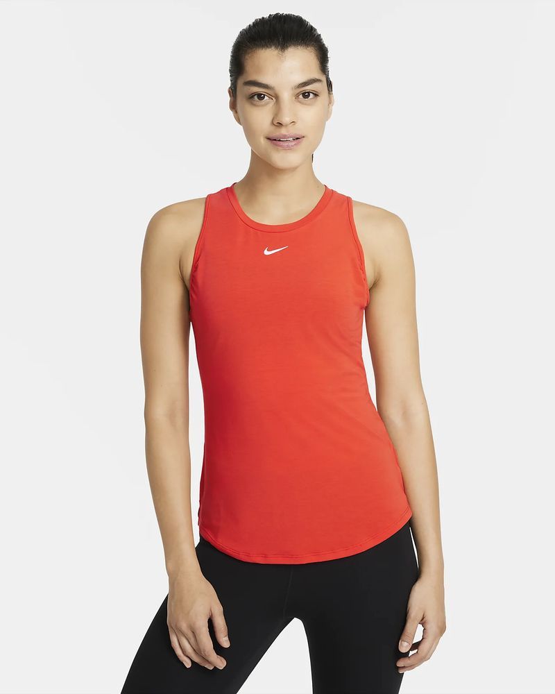 T-shirt Nike Dri-FIT One Luxe para mulher - DD0615-673 - Vermelho