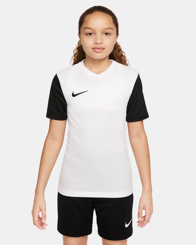 Nike Dri FIT Tiempo Premier II Kids Jersey DH8389 100 Branco e