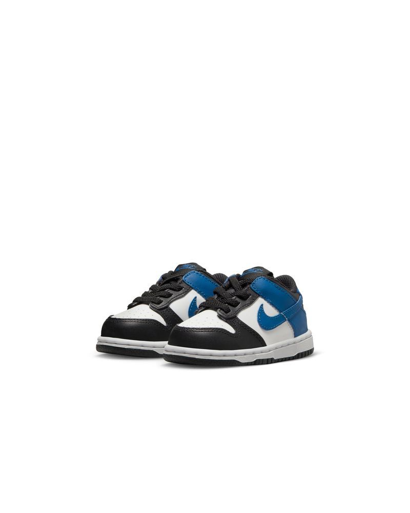 Chaussures Nike Dunk Low Blanc Noir Bleu pour Enfant EKINSPORT