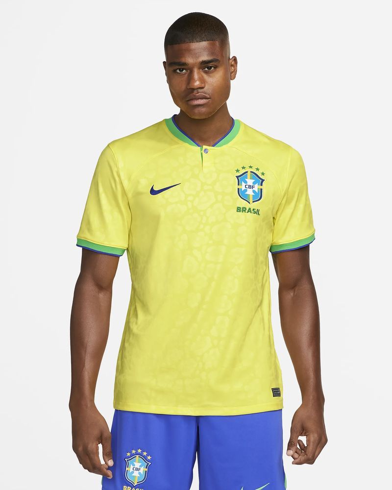 Men's Brazil 2022/23 Stadium Home Jersey - DN0680-741 - Yellow