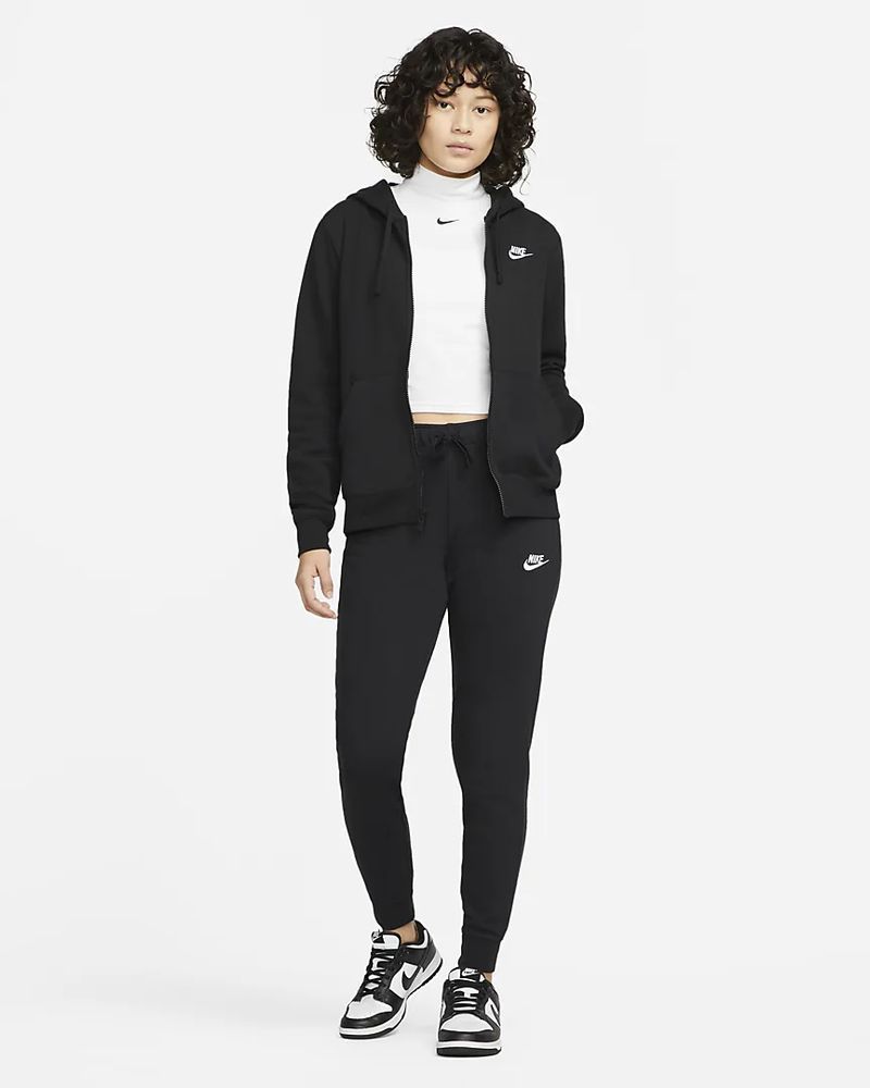 Pantalon Taille Mi-Haute Nike Sportswear Club Fleece pour Femme -  DQ5174-010 - Noir