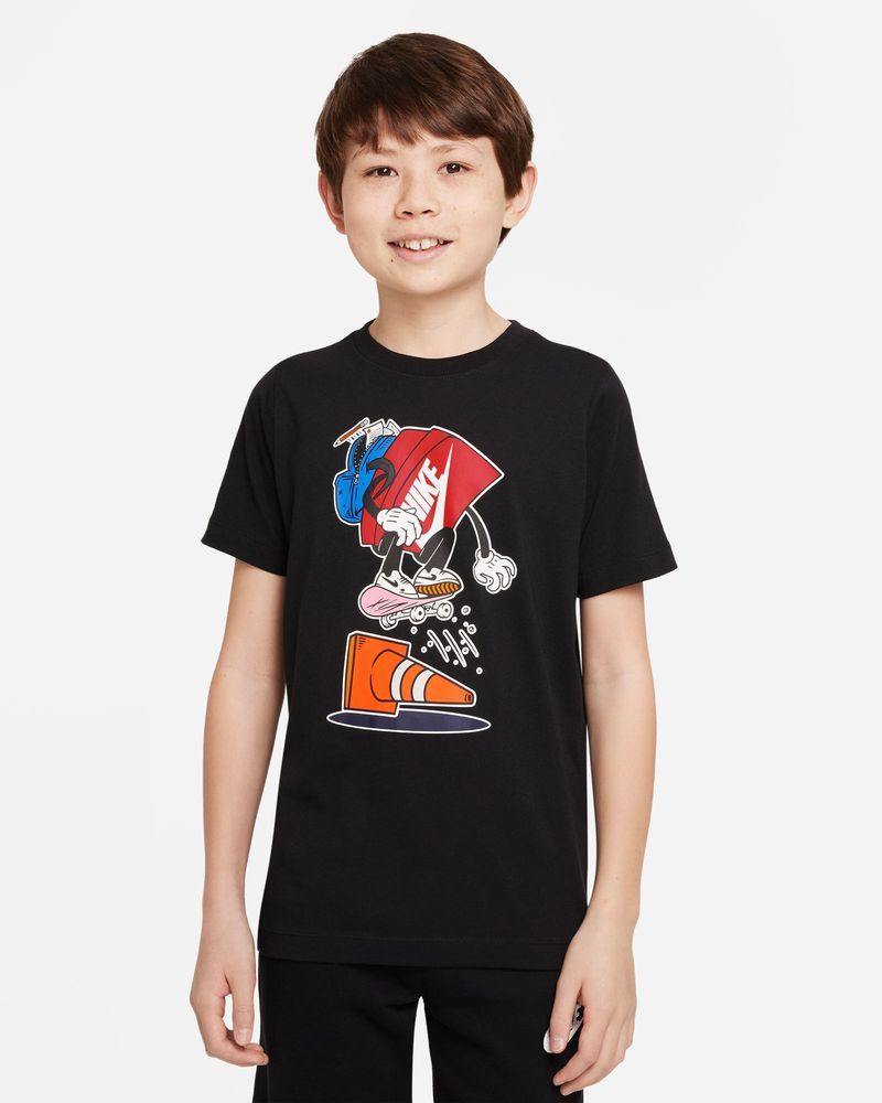 Maglietta Nike Sportswear da bambino nera DR9724 010 EKINSPORT