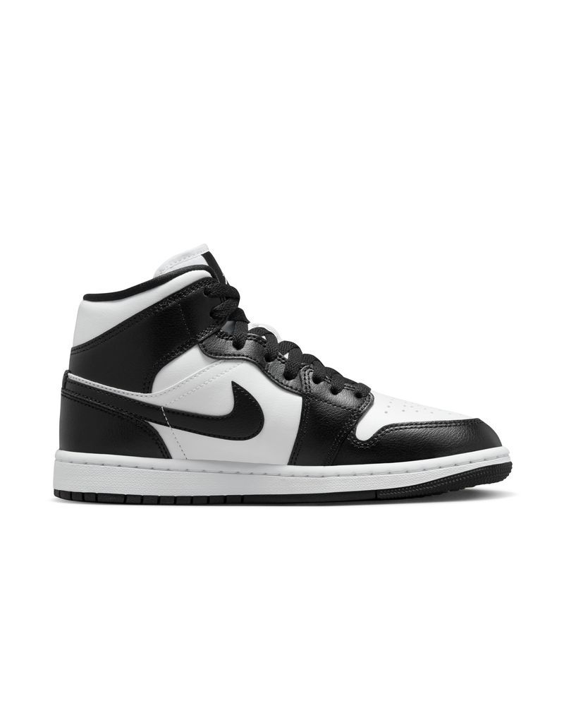 Scarpe Nike Jordan 1 Mid bianche e nere da donna EKINSPORT