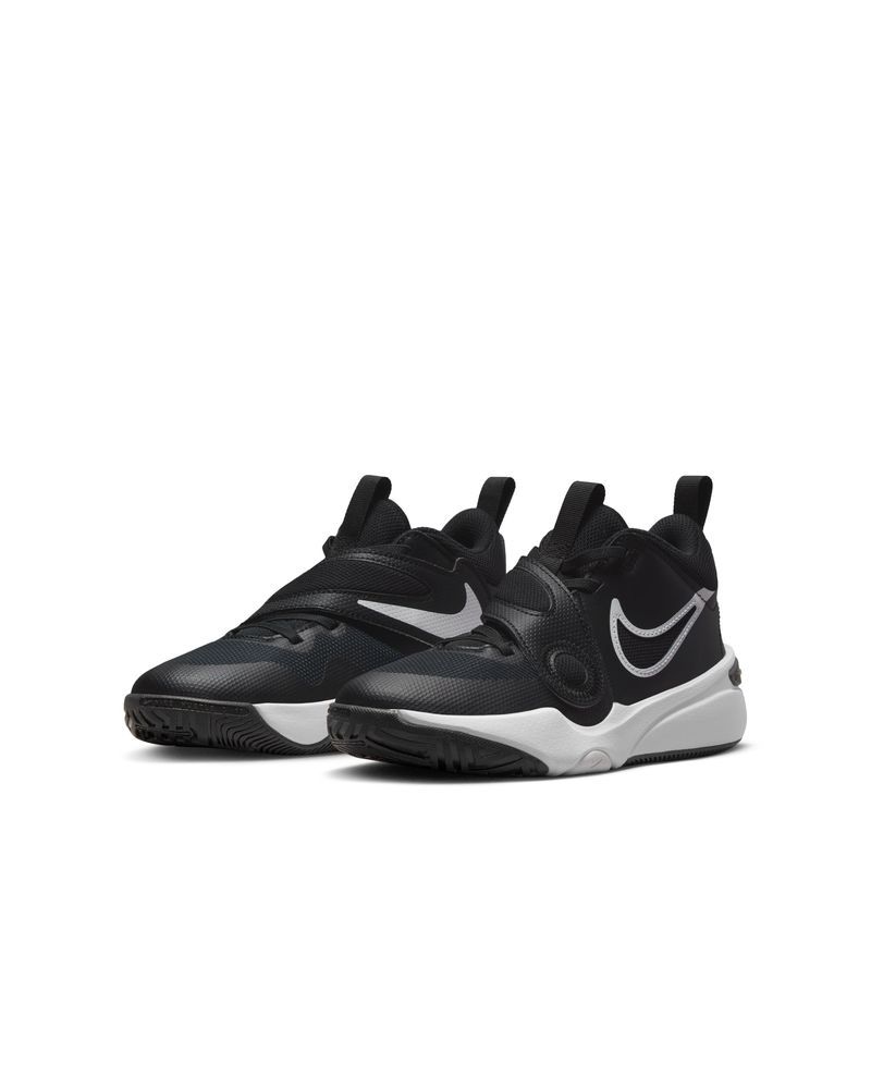 Chaussures de basketball Nike Team Hustle D 11 Noir Blanc pour