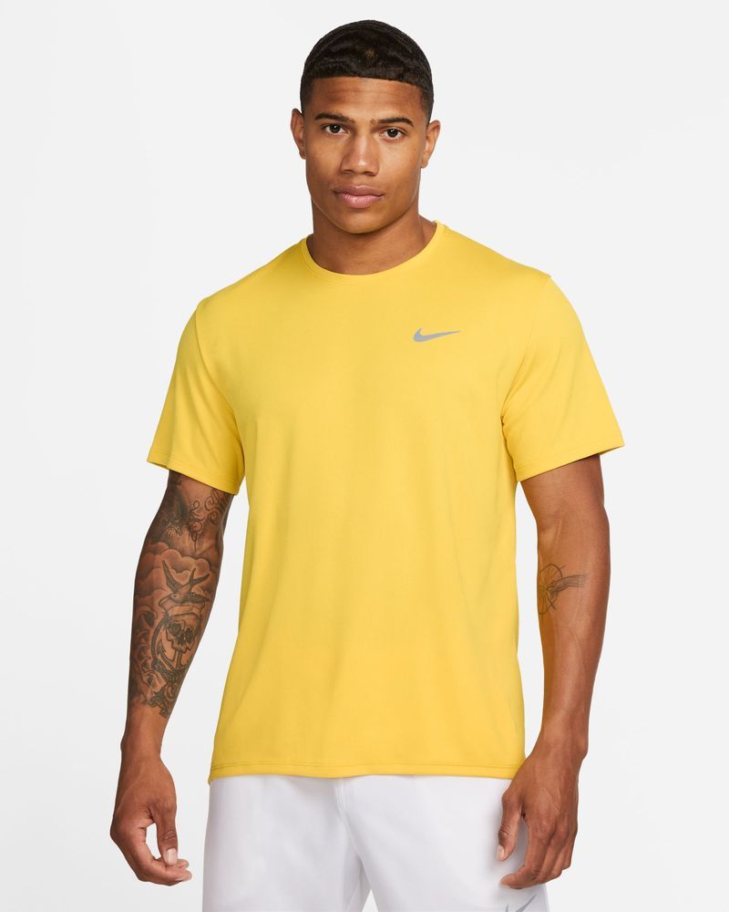 T-shirt anti-UV imprimé pour homme en jaune