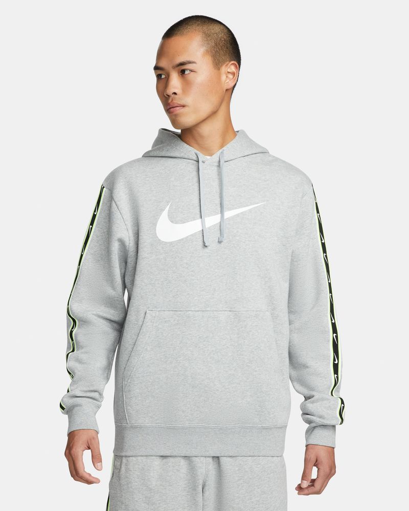 Sweat à capuche repeat logo blanc homme - Nike