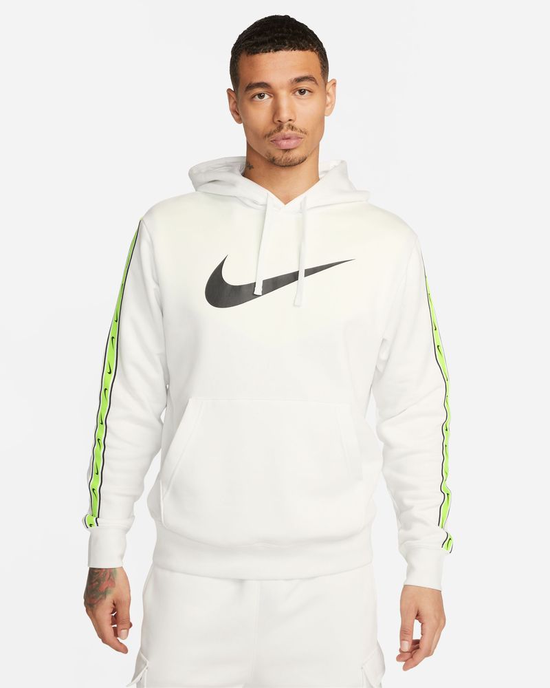 Sweat capuche Nike Sportswear Repeat Blanc pour Homme DX2028