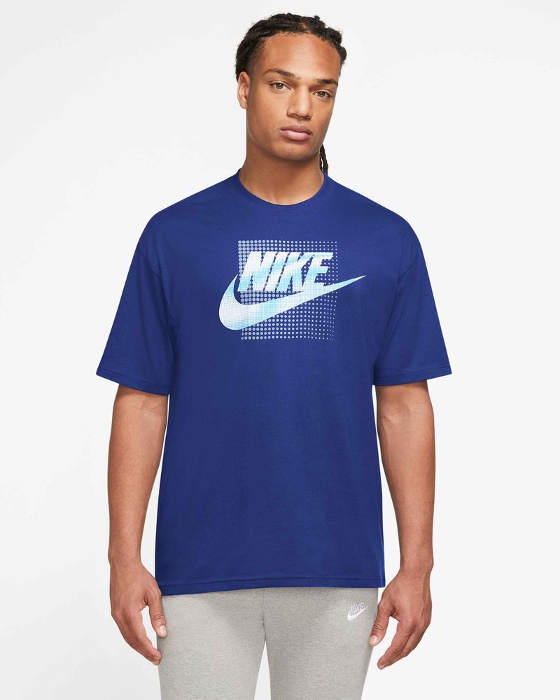 Tee-shirt Nike Sportswear bleu pour homme - Petit logo Nike