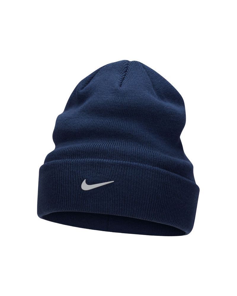 Bonnet Nike Peak Standard Cuff Swoosh Bleu Marine pour Enfant