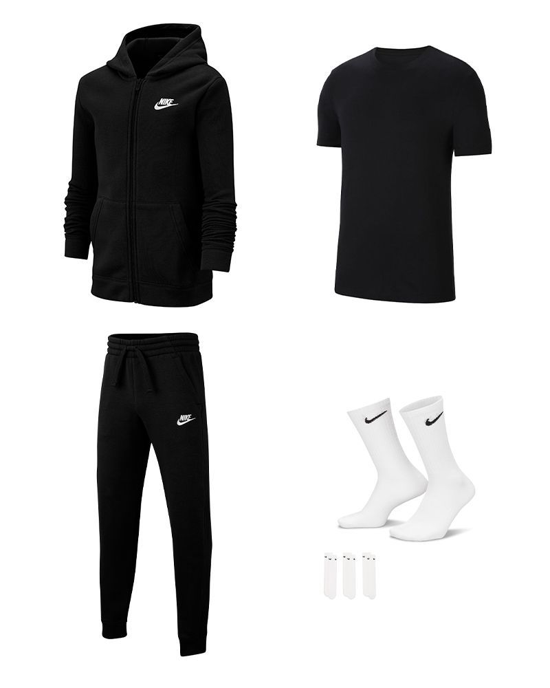 Produkt-Set Nike Sportswear für Kind. Jogginganzug + T-Shirt + Socken |  EKINSPORT