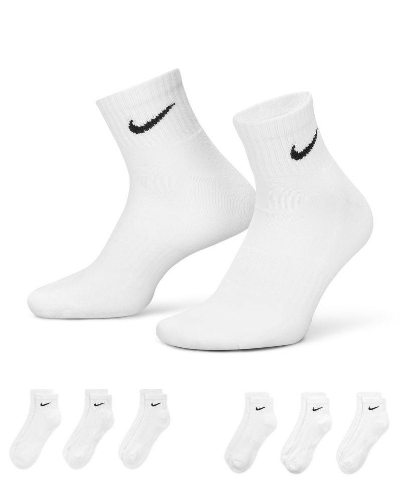 Chaussettes (x6) Nike Everyday Cushioned Blanc Unisex