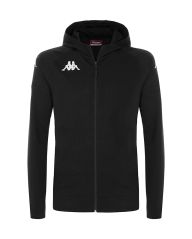 Felpa con zip kappa hotsell