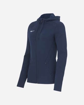 veste training nike team full zip hoodie bleu femme 0401nz 451