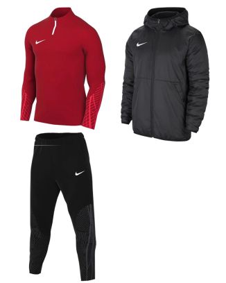 Ensemble Nike homme Pack 3 pièces Haut 1/4 zip Strike 23 Pantalon de survêtement Strike 23 Veste doublée Team Fall DR2294 DR2563 CW6157