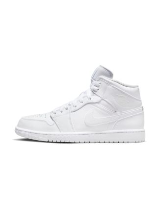 chaussures air jordan 1 mid blanc pour homme 554724 136