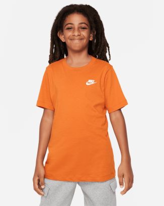 t shirt nike sportswear orange enfant ar5254 893