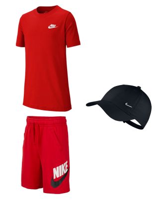 Product set Nike Sportswear for Child. T-shirt + Shorts + Cap (3 items)