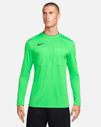 camiseta de árbitro de manga larga Nike Arbitre FFF II Verde para hombre