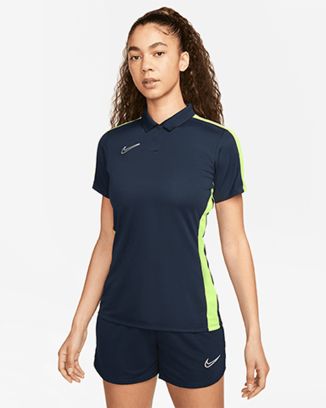 Polo Nike Academy 23 Blu Navy e Giallo Fluorescente per donna