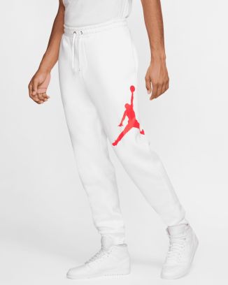 bas jogging nike jordan jumpman logo blanc homme bq8646 100