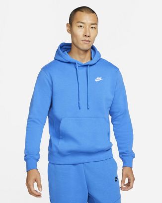 Sweat à capuche Nike sportswear club fleece bleu ciel pour homme bv2654-403