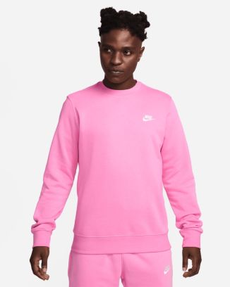 sweat shirt nike sportswear club fleece rose homme bv2662 675