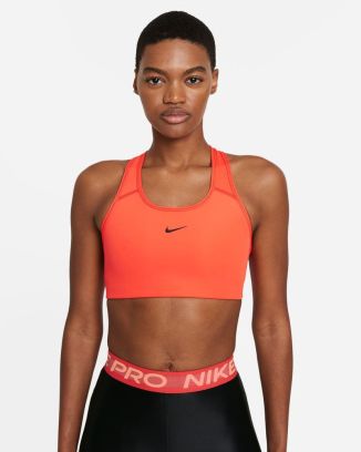 Brassière avec coussinet une pièce Nike Swoosh Noire pour Femme BV3636-010