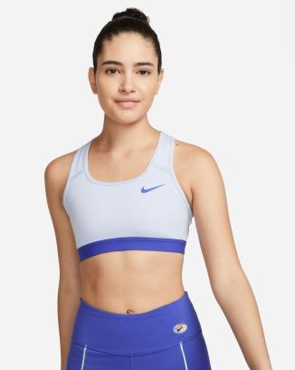 brassiere nike swoosh bleue pour femme bv3900 425