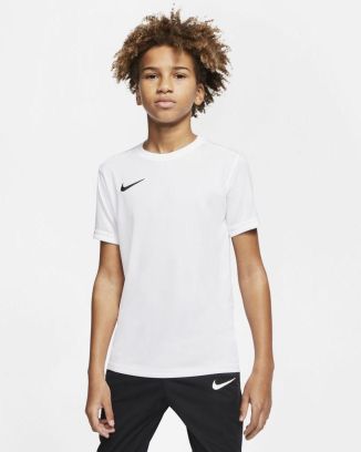 Camiseta Nike Park VII Blanco y Verde para niño