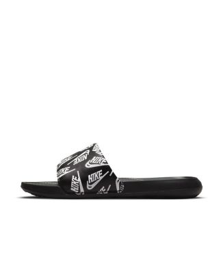 claquettes nike victori one noires et blanches cn9678 008